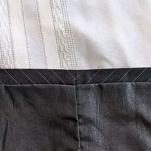 Anthropologie GREYLIN Office Siren Black Pinstriped Peplum Blazer Size M - Picture 7 of 9